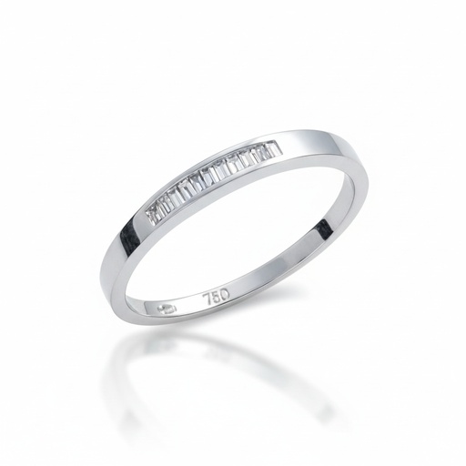 SORTIJA ORO BLANCO 18KL DIAMANTES - STOCK