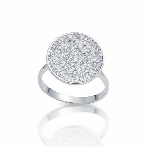 SORTIJA ORO BLANCO 18KL DIAMANTES - STOCK