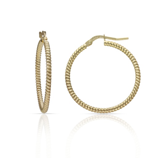 [AG1054] AROS PLATA CHAPADA ORO - 23MM