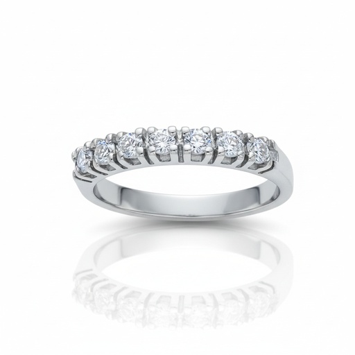 SORTIJA ORO BLANCO 18KL DIAMANTES - STOCK