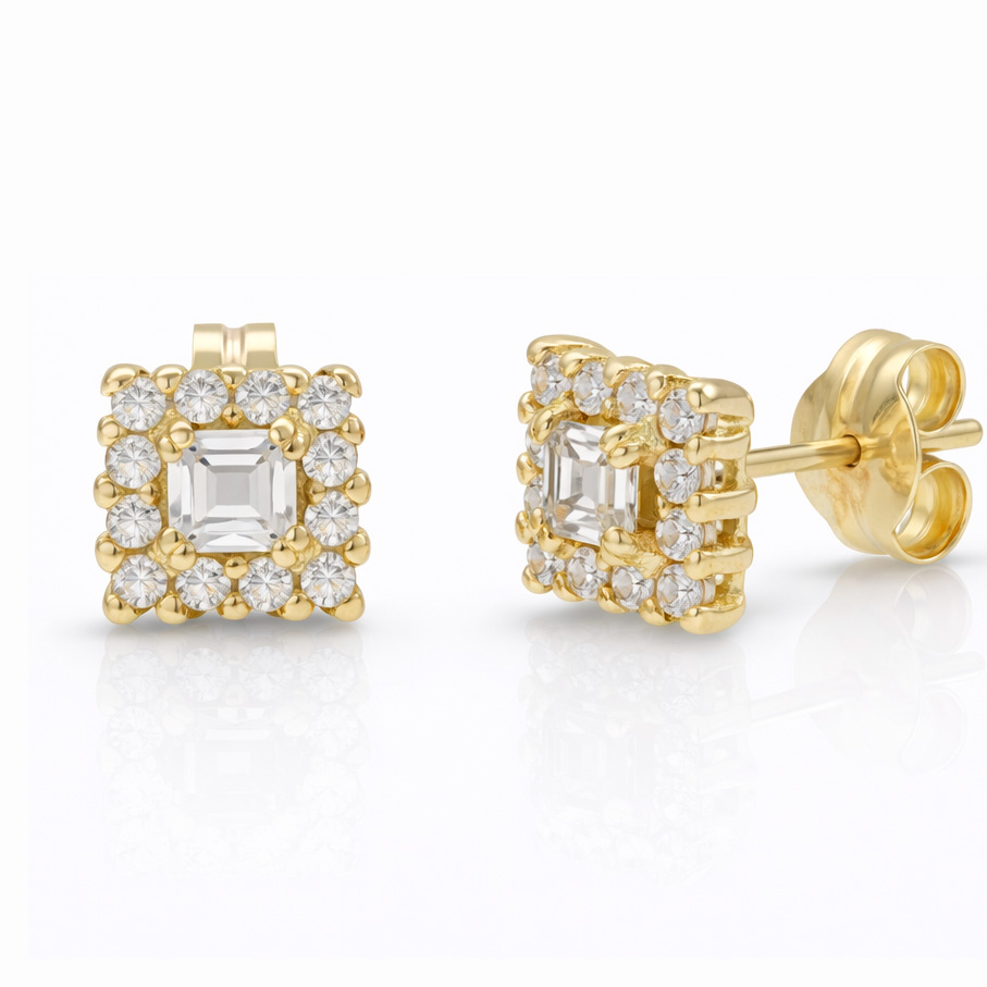 PENDIENTES ORO 18KL CIRCONITAS