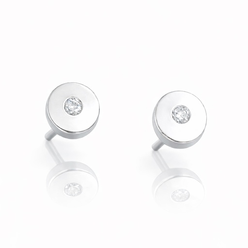 [AG1842] PENDIENTES PLATA 925MM REDONDOS CIRCONITAS - 7MM