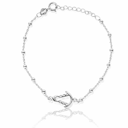 [AG9095] PULSERA PLATA 925MM VIRGEN DEL ROCIO + BOLAS