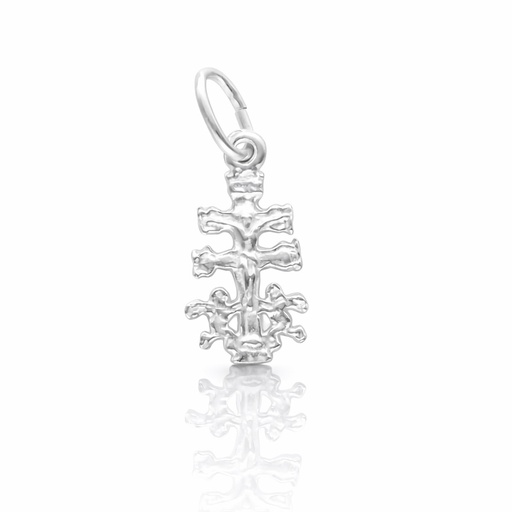 [AG8055] CRUZ PLATA 925MM CARAVACA - 8x17MM