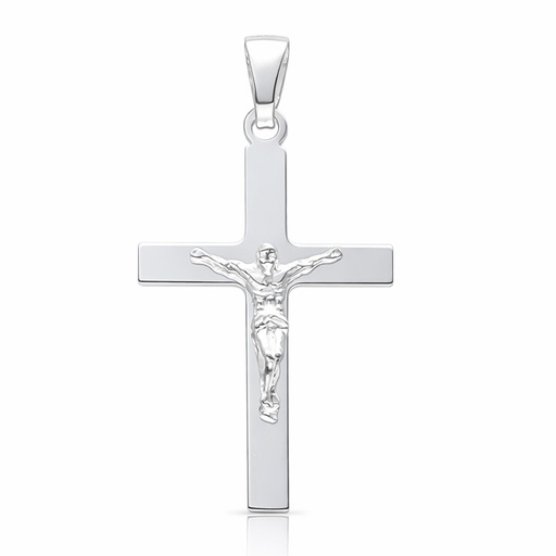[AG8058] CRUZ PLATA 925MM CRISTO - 20x34MM