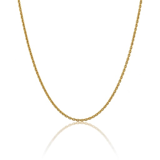 CADENA PLATA CHAPADA EN ORO FORZADA - 1MM
