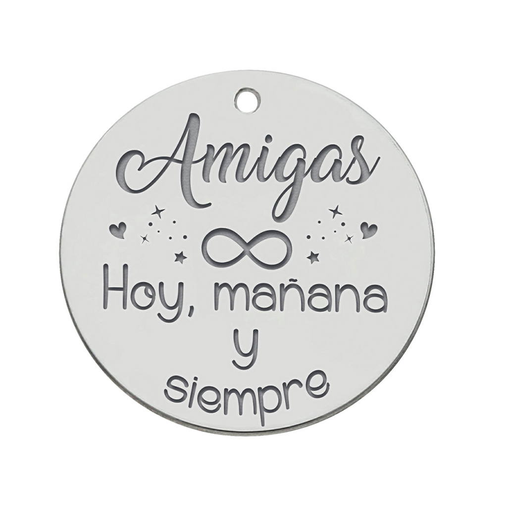 MI HISTORIA - ABALORIO PLATA 925MM AMIGAS INFINITO
