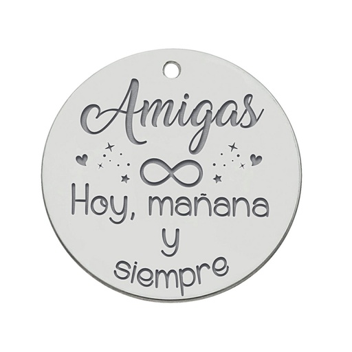 MI HISTORIA - ABALORIO PLATA 925MM AMIGAS INFINITO