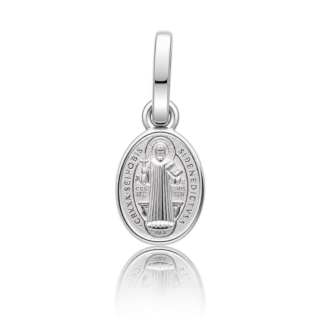 MEDALLA PLATA 925MM SAN BENITO OVAL - 6x10MM